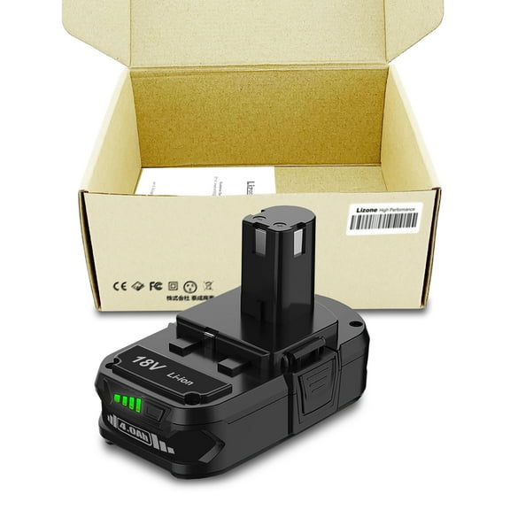 4.0Ah P190 P191 18V Lithium ion Battery Replacement for Ryobi 18V One  Battery 18V 3.0Ah 54Wh P191 2.0Ah 36Wh P190 P161 PBP003 PBP006 1.5Ah 27Wh P189 PBP002 18 Volts One  Compact Battery