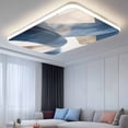 thumbnail image 2 of Navy Blue Geometric Magnetic Fluorescent Light Covers for Ceiling Lights 2 x 4 Feet, Abstract Art Modern Office Classroom Kitchen Drop Ceiling Light Covers Lighting Filters Shade Panel 2 Packs, 2 of 9