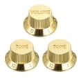 thumbnail image 1 of Perillas de control de guitarra Eléctrica Unique Bargains 6mm ID 1 Volumen 2 Tono Velocidad Plástico Oro, 1 of 6
