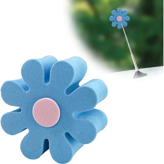 Chasenew Daisy Car Antenna Topper, EVA Foam Daisy Antenna Decoration Rearview Mirror Dangler, Automotive Roof Toppers Lovely Flower Aerial Ball Cute Dashboard Accessory for Women Men (Blue)