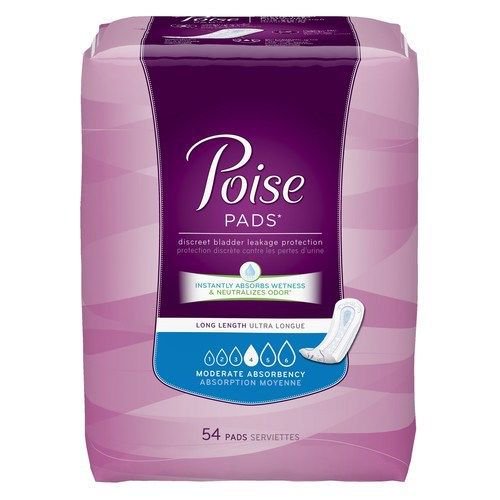 Poise Pad Moderate Absorbency ''11 , 66 Count'' 6 Pack