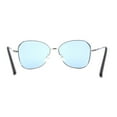 thumbnail image 4 of Womens Pop Color Lens Classic Metal Rim Butterfly Sunglasses Silver Blue, 4 of 4