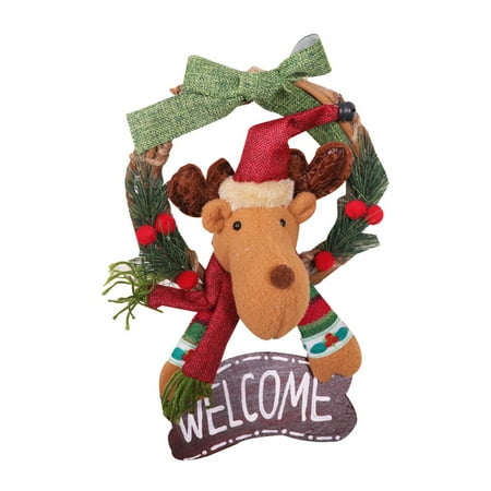 

labakihah fall wreaths for front door 30cm large christmas pendant doll new year gift christmas window decorations rattan circle