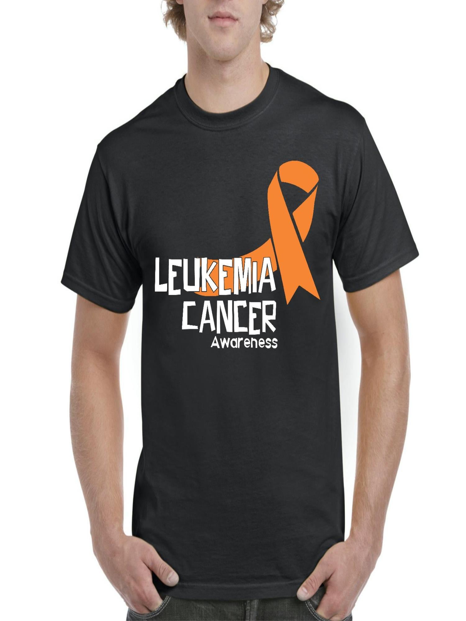 Mens Leukemia Cancer Awareness Ribbon 