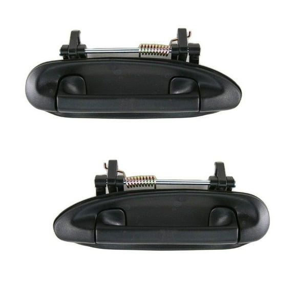 Front Outside Exterior Black Door Handles Left & Right Pair Set for 91-94 Sentra DHA52641