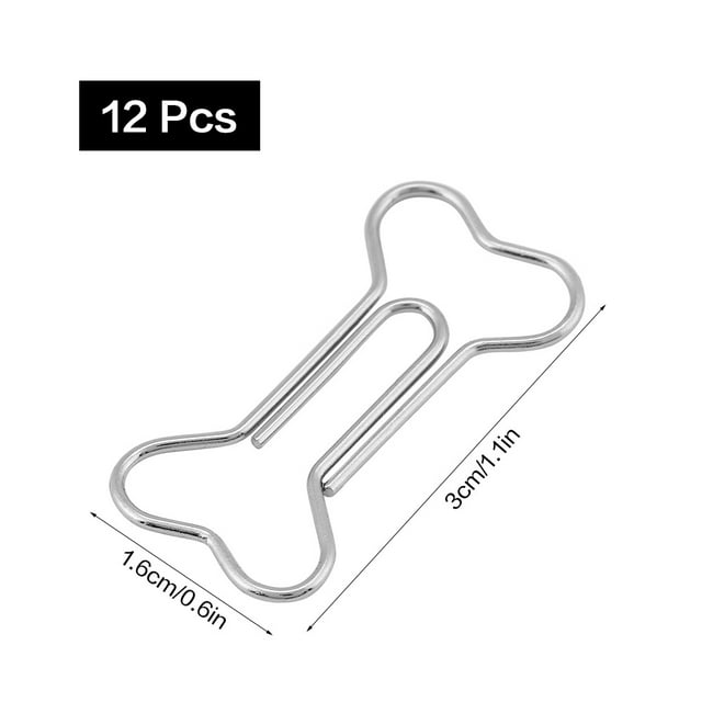 Stainless Steel Silver Cute Paper Clips, Paper Clips, For Office For School