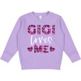 thumbnail image 2 of Inktastic My Gigi Loves Me Hearts in Pink Plaid Toddler Sweatshirt, 2 of 4