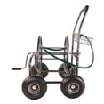thumbnail image 5 of GDF Studio 4-Wheel Portable Garden Hose Reel Cart with Storage Basket, Rust Resistant Water Hose Holder, Dark Gray, 5 of 18