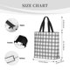thumbnail image 3 of Fotbe Gray Checkboard Bolsa Tote con Estampado para Mujer, Bolsos con Cremallera, Bolsa de Hombro Casual de Gran Capacidad con Bolsillos Internos, 3 of 7