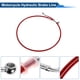 thumbnail image 5 of Manguera de aceite de freno de embrague para motocicleta de 110 cm con trenzado de nylon y alambre de acero inoxidable PU para motocicletas y bicicletas de tierra rojas, 5 of 6