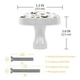 thumbnail image 3 of 4 Pcs Dalmatain Bulldog Knobs for Kitchen Cabinet Cupboard Dresser Bookcase Drawer Pulls Handles Round Home Decor, 3 of 5