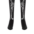 thumbnail image 3 of Calcetines Altos Zulema Fiesta Temática Disfraz Ligero Huesos del Cráneo Talla Única, 3 of 8