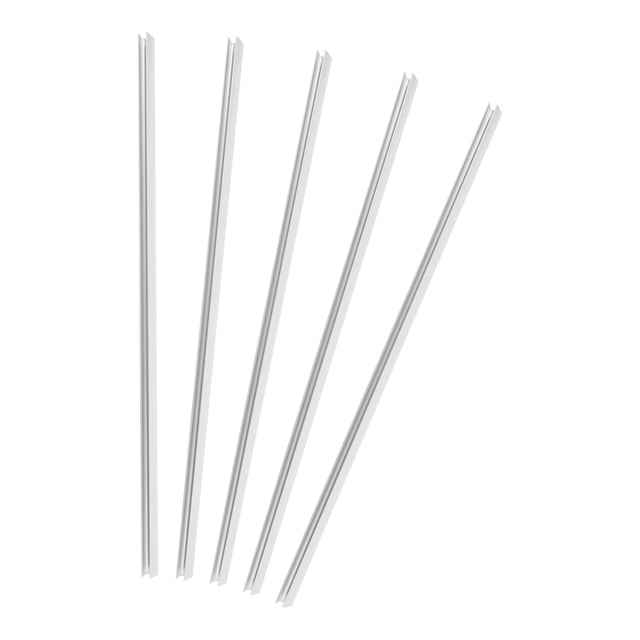 EXHUMKY 5Ud Perfil De Aluminio Plateado Para LED Con Difusor Anti-Deslumbrante Para Ambientes