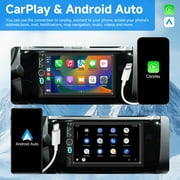7 Wireless Double Din Car Stereo Apple Carplay Radio Screen for Car Audio Receivers, Bluetooth 5.3 Car Play Android Auto Touchscreen, 240W 4.2 CHN 2 Subwoofers Outputs