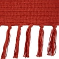 thumbnail image 3 of Red Solid Ribbed Rectangular Cotton Decorative Throw 50" x 60", 3 of 3