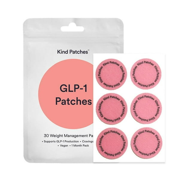 parches glp 1 como se usan Parches Kind GLP-1 Weightless Patches 2X - Alivio para los antojos 30  parches veganos Mejor