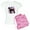 With Pink Camo Pant, variant on CafePress - Giantschnauzerpatriot - Women's Short Sleeve Print T-Shirt and Pants Light Cotton Pajama Set