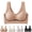 Beige, variant on Woman Thin Seamless Ruffled Comfortable Summer Womens Bras Bra-fixed Soft-supported
