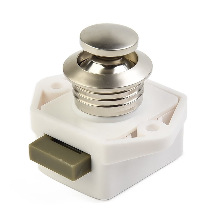 Diameter 20Mm Camper Push Lock Caravan Boat Drawer Latch Button Door Lock