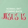 thumbnail image 2 of Normal Isn’t Coming Back Jesus Is Inspirational/Christian Womens Slim Fit Junior Tee, Mint, XX-Large, 2 of 5