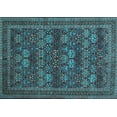 thumbnail image 1 of Ahgly Company Indoor Rectangle Persian Light Blue Traditional Area Rugs, 2' x 5', 1 of 4