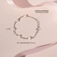 thumbnail image 4 of 925 Argent Sterling Perle de Culture d'Eau Douce Bracelet Réglable pour les Filles 5,5", 4 of 6