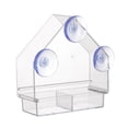 thumbnail image 1 of Amdohai Transparent Bird Feeder with Super Strong Suction Cups Refillable Removable Tray Weather Proof, 1 of 8