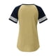 thumbnail image 5 of Camiseta informal de manga corta con cuello redondo y estampado para mujer, 5 of 5