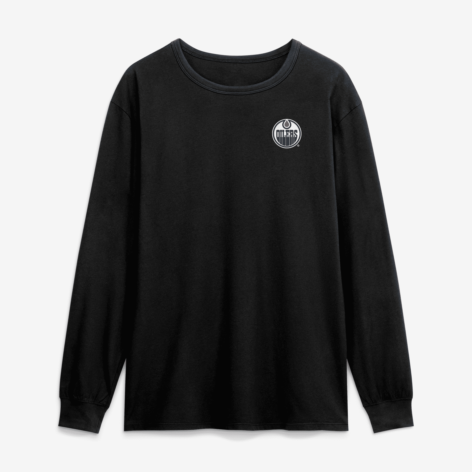 Men's Fanatics Black Edmonton Oilers Game Long Sleeve T-Shirt