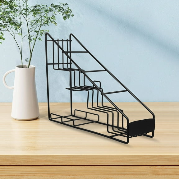 MERRYHAPY Slanted Syrup Shelf Organizer for Space Saving, Fits Syrup and Wine Bottles, Kitchen Storage Solution