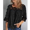 thumbnail image 3 of Top de ganchillo de encaje para mujer ANGGREK AH3737, 3 of 6