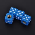 thumbnail image 3 of 4x Dice-Shape Valve Stem Air Tire Cap Cover Universal Colored Die Car/Truck/Bike, 3 of 3