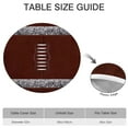 thumbnail image 6 of Brown Silver Football Pattern Round Fitted Tablecloth with Elastic Edge,Dining Table Cover Waterproof,Outdoor Round Tablecloth for Camping,Dining,Indoor and Outdoor, 6 of 7