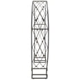 thumbnail image 3 of SAFAVIEH Mizell Outdoor Patio Moon Gateway, Antique Black, 3 of 10