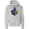 thumbnail image 2 of Inktastic Fleur De Lis Mardi Gras Holiday Adult Hoodie Sweatshirt, 2 of 4