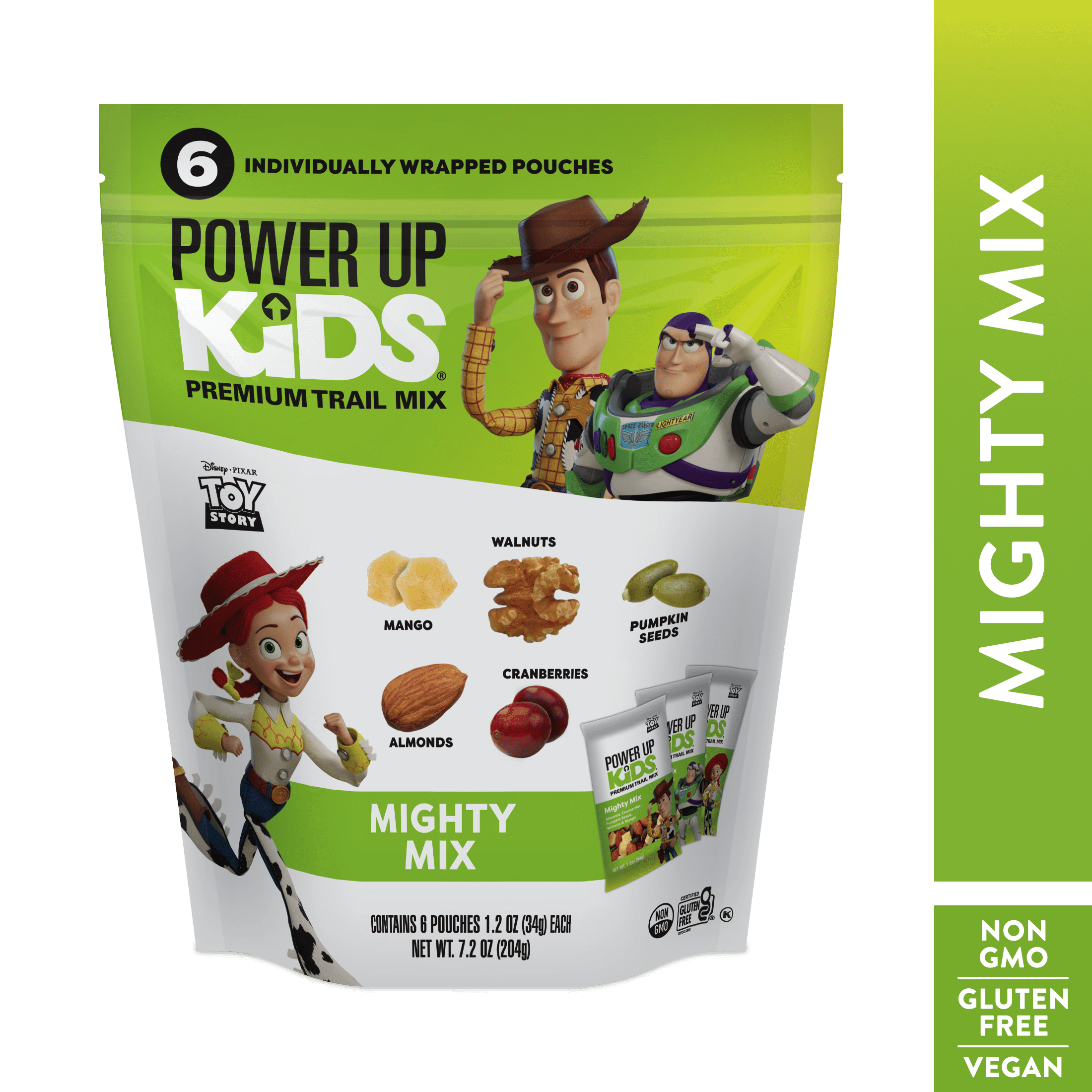 Power Up Kids Disney Mighty Mix Trail Mix, Gluten-Free, 1.2 oz, 6 Count
