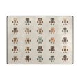 thumbnail image 3 of Robots Pattern 63''x48'' Plush Memory Foam Bath Mat, Soft, Absorbent, Non Slip, Durable, 3 of 7