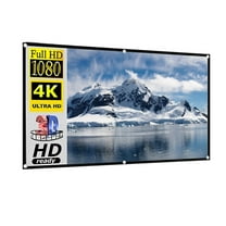 Projector 16:10 Anti Light Curtain 92 Inches With Black Border And Hole Portable 3D HD Projection Screen ,Not Opaque Projection