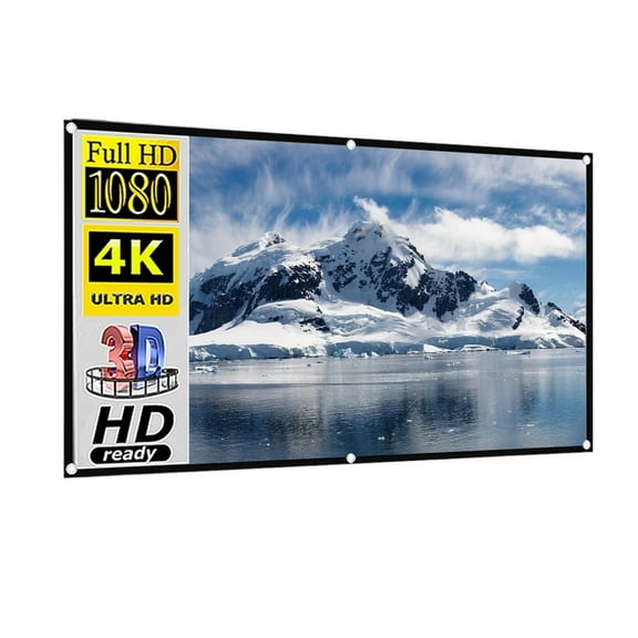 Projector 16:10 Anti Light Curtain 92 Inches With Black Border And Hole Portable 3D HD Projection Screen ,Not Opaque Projection