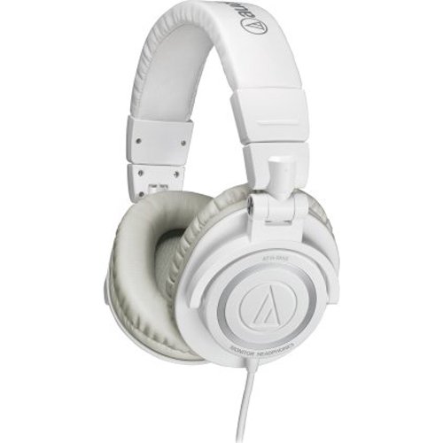 AudioTechnica Professional ClosedBack Studio Headphones White w