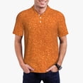 thumbnail image 5 of Wukai Orange Glitter Men’s Polo Shirts,Quick-Dry Athletic Shirt,Classic Fit Shirts-XX-Large, 5 of 8