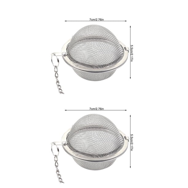 Bola de té Cateissary de Acero inoxidable con filtro de infusión de té de cadena S M L XL