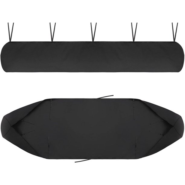Protección de cubierta para toldo de jardín (3M negro), bolsa de almacenamiento de lona 210D Oxford contra los rayos UV, antipolvo, impermeable contra la nieve y la lluvia en invierno, para muebles