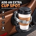 thumbnail image 2 of Foldable Car Cup Holder with Hook Universal Car Door Cup Holder, Back Clip Foldable Cup Holder Portable Space-Saving 2-In-1 Extra Cup Holder for Water Bottles Coffee Cups, 2 of 7