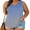 03#Gray, variant on Plus Size Shirts for Women V Neck Sleeveless Tank Top Gradient Color Print Casual Summer Loose Fit Fashion Blouse Everyday Wear