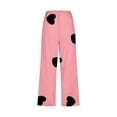 thumbnail image 4 of VEKDONE Womens Cotton Linen Capris Pants Print Capri Pant Pink L, 4 of 5