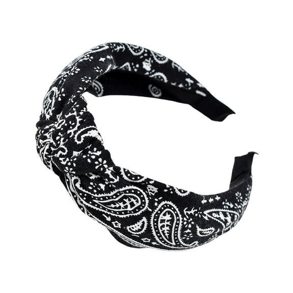 Wide Elastic Turban Knot Headband Fashionable Hair Band Accessory For Women And Girls