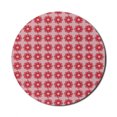 thumbnail image 1 of Floral Mouse Pad for Computers, Repetitive Abstract Floral Ornaments in Vivid Style and Tones Pattern, Round Non-Slip Thick Rubber Modern Mousepad, 8" Round, Pale Pink and Pale Taupe, by Ambesonne, 1 of 2