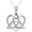 Celtic necklace-Silver, variant on Celtic Jewelry Necklace Gifts Sterling Silver Good Luck Irish Vintage Triquetra Trinity Celtics Love Knot Pendant Necklace Christmas Gifts for Women Mother