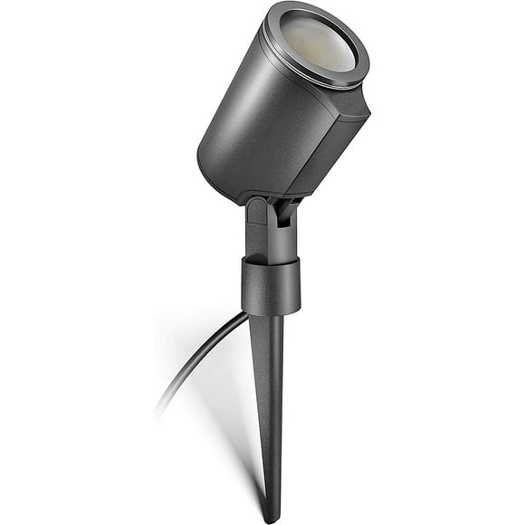 Garden LED Spotlight Anthracite 7 W Floor Spotlight with Ground Spike, 100 lm Spotlight, Garden Spotlight Swivelling Aluminium